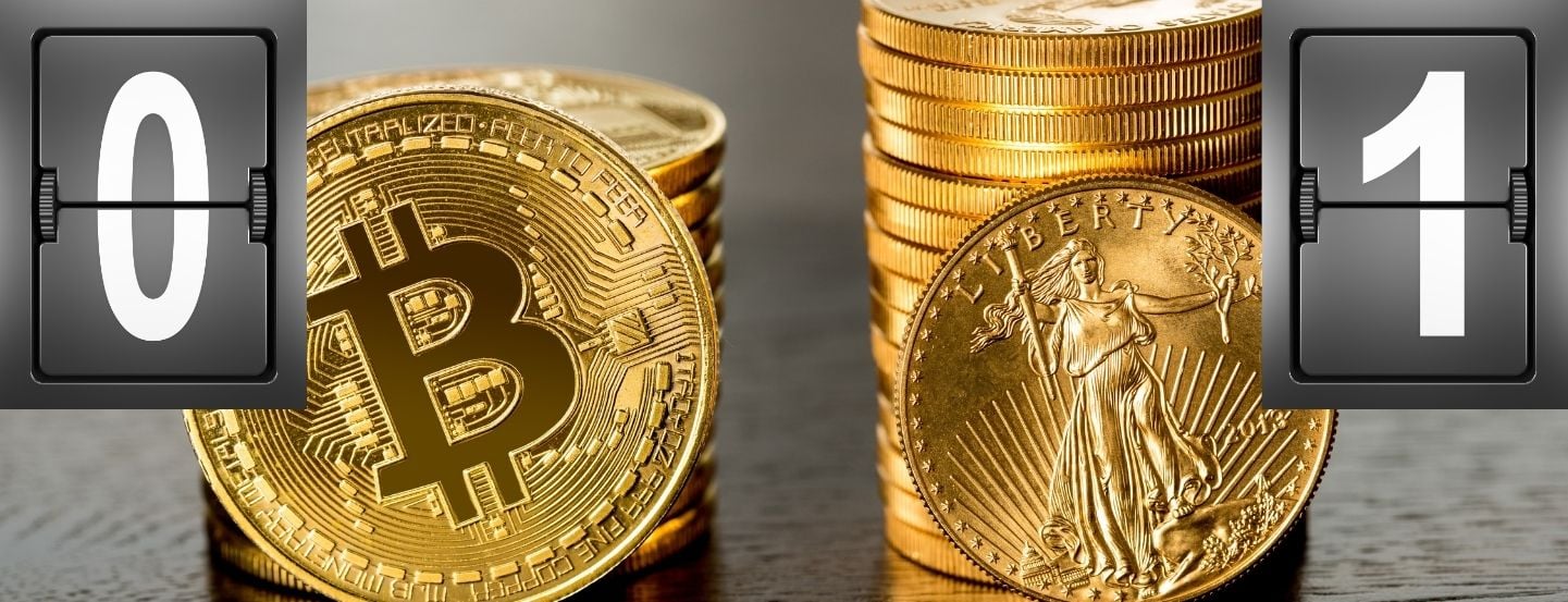 Gold Scores one point against Bitcoin