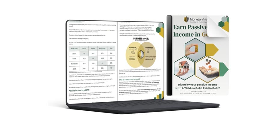 Earn passive income on gold in gold